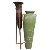 2 Lg Vase Vessels (need repainting)