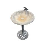 Vintage Cast Metal Bird Bath