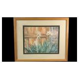 Vtg. Signed Hand-painted Watercolor Painting