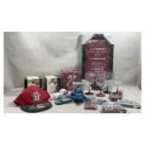 collection of Boston Red Sox memorabilia and fan