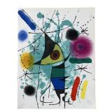 ORIGINAL JOHN MIRO "THE SINGING FISH" LITHOGRAPH