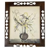 A. Harrison Vase of flowers still life print