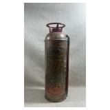 antique 2 1/2-gallon copper foam fire