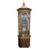 Vintage Chinese-influenced Octagonal Curio Cabinet
