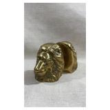 Mid-Century Brass Lion Bookends- Set of 2