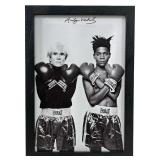 Andy Warhol photo portrait print on canvas