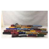 33 HO Scale Trains-Passenger, Box Cars, RR Crain,