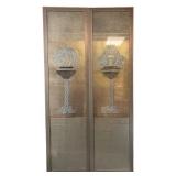 Kinder-Harris Framed Panels w/ Decorative Artwork