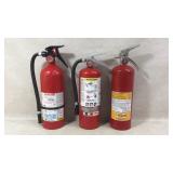 Three ABC Fire Extinguishers