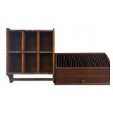 Wooden Wall Shelf Cubby, CD Holder