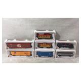 7 BACHMANN HO Scale Box Cars, Tanker,Caboose