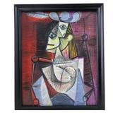Pablo Picasso "Femme au fauteuil" Canvas Giclee