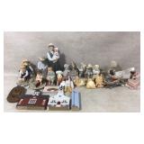 Collectible Figurines and Wooden Plaques