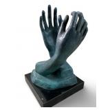 AUGUSTE RODIN "THE CATHEDRAL" BRONZE SCULPTURE