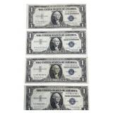 1935 - 1957 SILVER CERTIFICATE $1 BANKNOTES