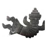ANDY MARION DANCING KACHINA STERLING BROOCH