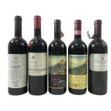 (5) VINTAGE CLASSIC ITALIAN RED WINES
