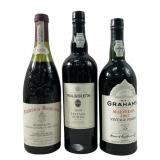 (3) VINTAGE RED WINE