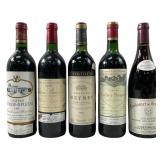 (5) DISTINCT CHATEAU FRENCH RED WINES