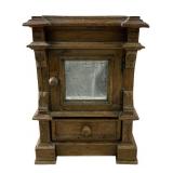 ANTIQUE ARCHITECTURAL CARVER WOOD CABINET
