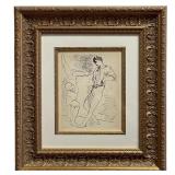 PABLO PICASSO "DEUX DANSEURS MASCULINS" LITHOGRAPH