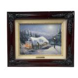 THOMAS KINKADE "SILENT NIGHT" GICLEE ON BOARD