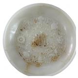 OLD MARKED CHINESE WHITE JADE FENG SHUI PLATE