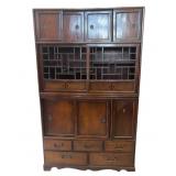 Antique Japanese Wooden Tea Tansu Storage Cabinet
