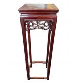 Chinese Rosewood PlantStand Carved Apron Detailing