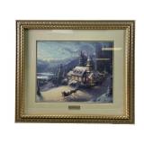 Thomas Kinkade "Sunday Evening Sleigh Ride" print
