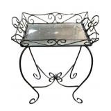 Outdoor Metal Butler Side Table Server