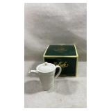 the Belleek Classic Claddagh Beverage Pot