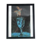 Pablo Picasso "A blue vase" Frame Print