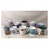 Ceramic Mugs and Glass Set With Various Designs