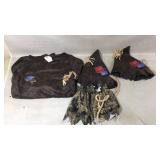Scarecrow Costume Set with Accessories, Size XXL