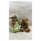 Group of collectible Boyds Bears plushes
