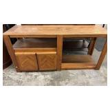 Oak Entry Table /Entertainment Stand