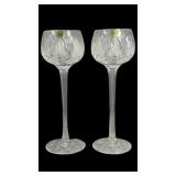 (2) Vtg. Tyrone Crystal Shannon Suite Tall Hock