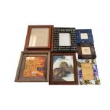 (8) Medium/Small Picture Frames, Wood,
