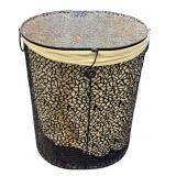 Metal Laundry Basket with Liner