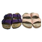 (2) Pairs of Birkenstock Arizona Slip-on Sandals