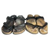 (2) Pairs of Mayari Black Birkenstock Shoes