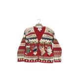 Vintage Tiara Petites Knitted Holiday Cardigan