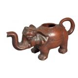 Vintage Chinese Yixing Zisha Clay Elephant Teapot