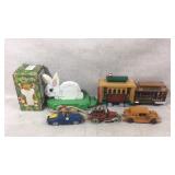 Vintage Toy Cars and Cable Cars
