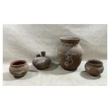 collection of four artist signed southwestern