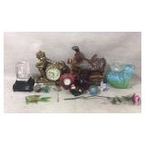 Clocks and Decorative Glass Items