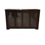 Low Profile Display Caninet with Sliding Doors