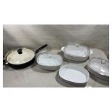 vintage CorningWare French White ceramic