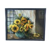Oil painting on board